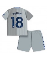 Everton Ashley Young #18 Kolmaspaita Lasten 2023-24 Lyhythihainen (+ shortsit)